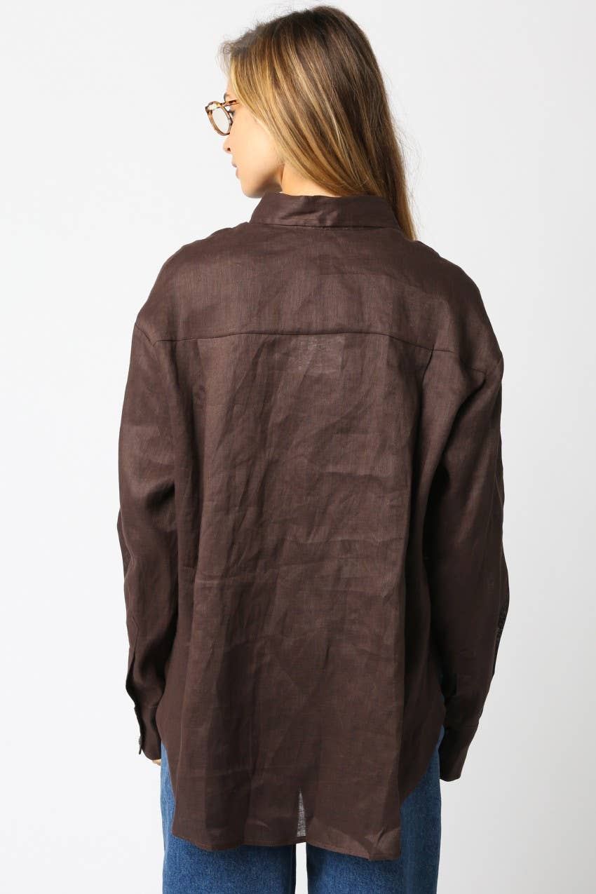 Helen Oversized Linen Shirt