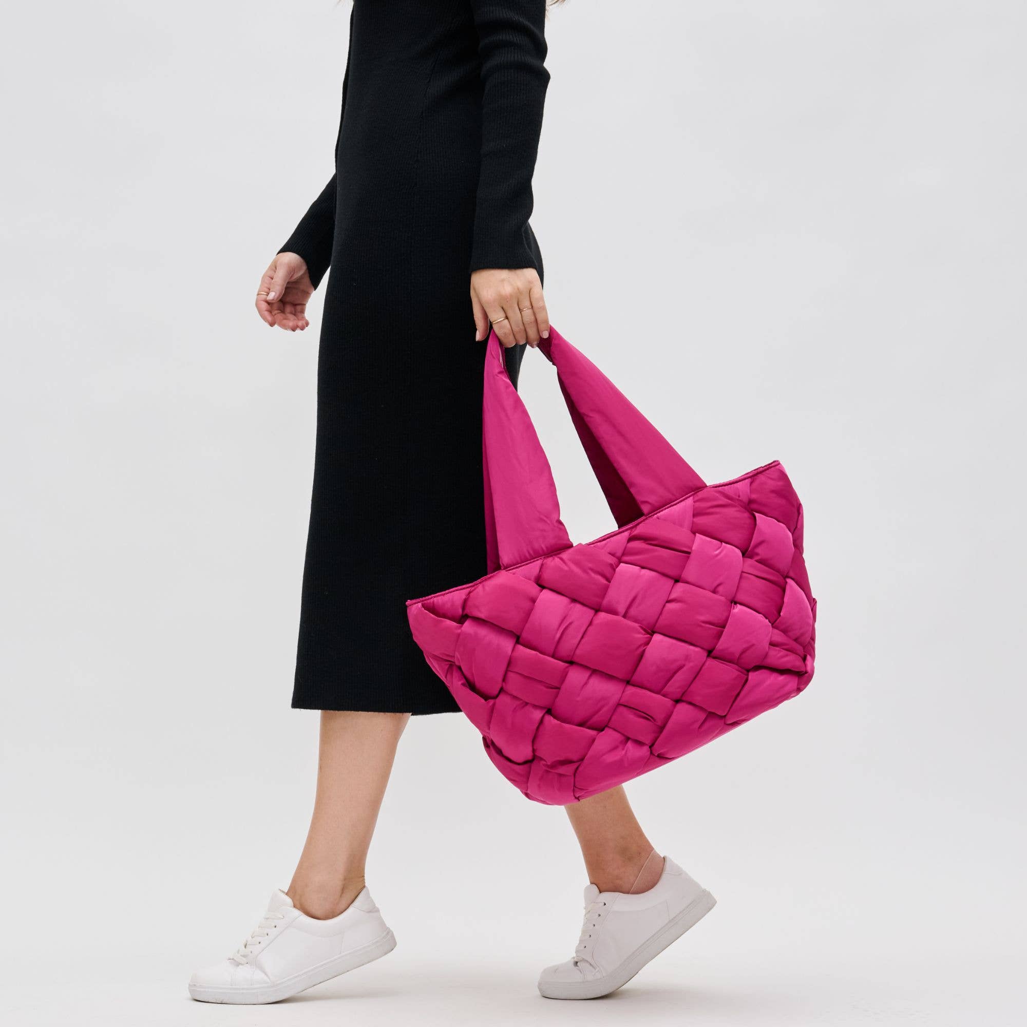East West Woven Nylon Tote