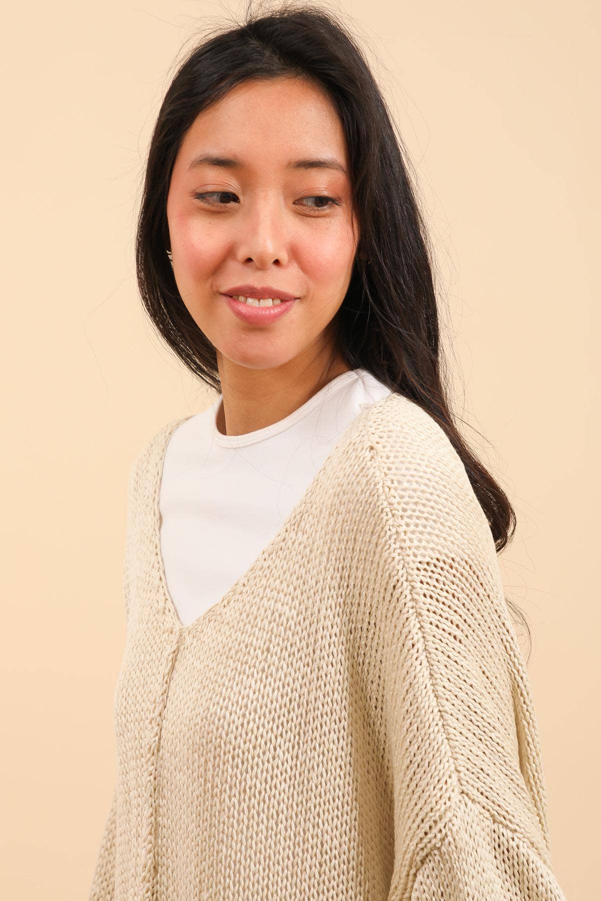 Frame Asymmetrical Cotton Knit Sweater