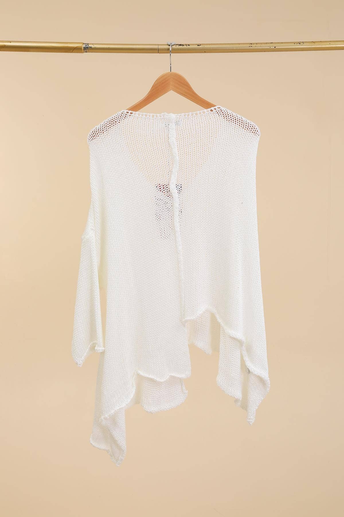 Frame Asymmetrical Cotton Knit Sweater