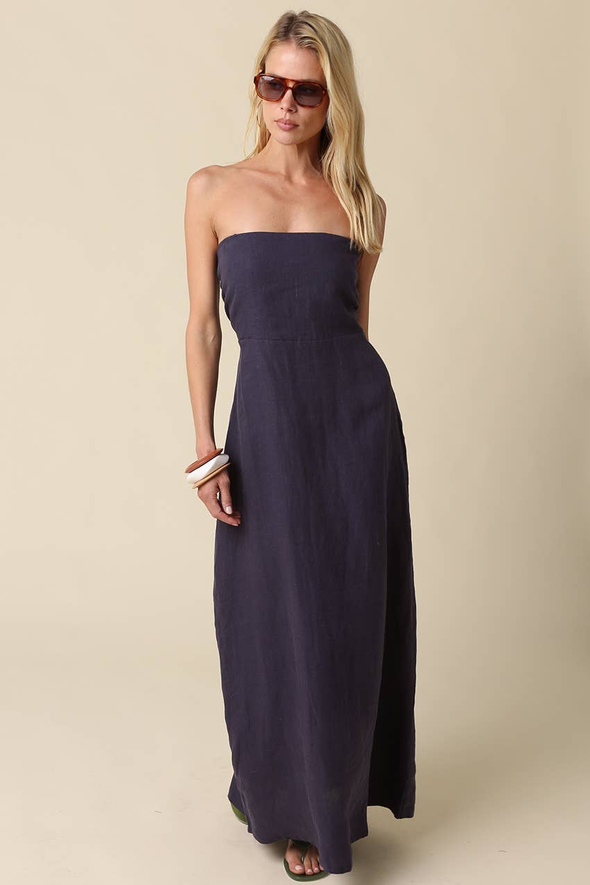 Meleni Linen Maxi Dress