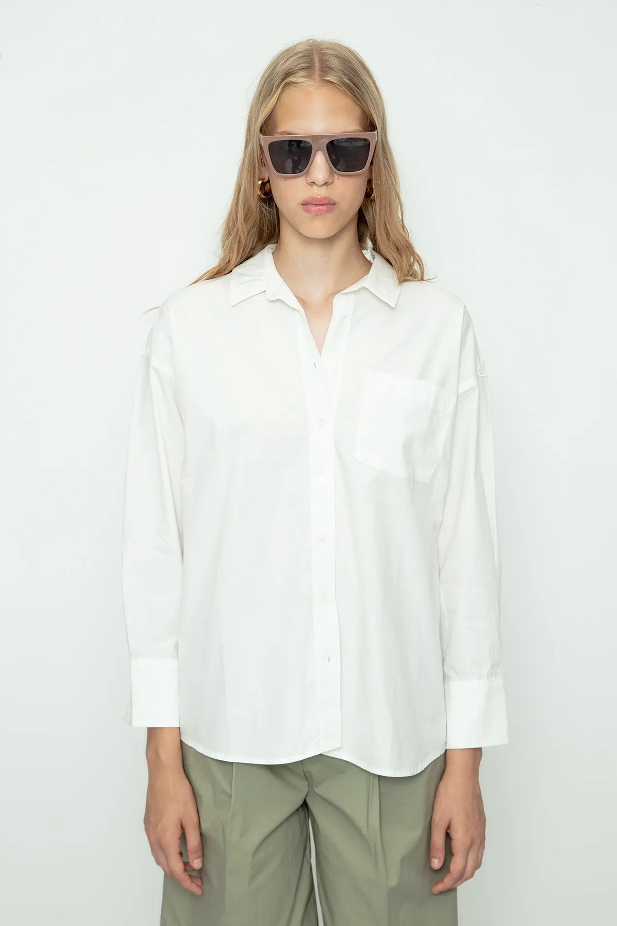 Locoten 100% Cotton Oversized Shirt