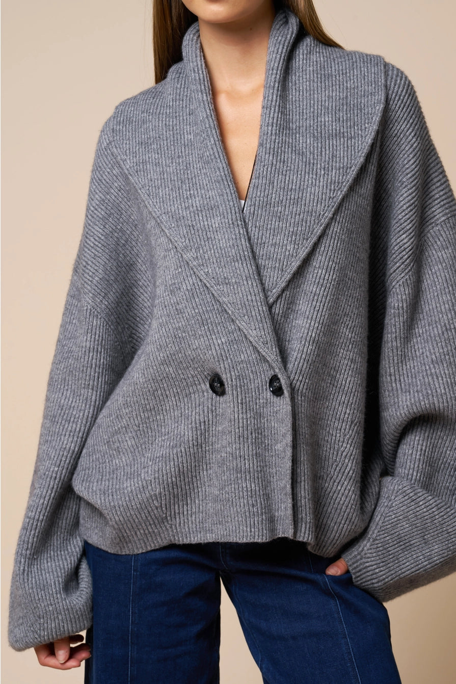 Hugo Shawl Collar Knit Cardigan
