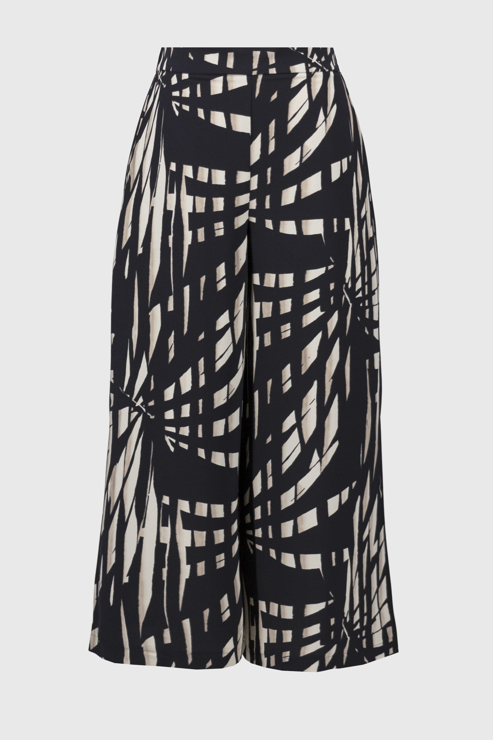 Woven Tropical Print Culotte Pants