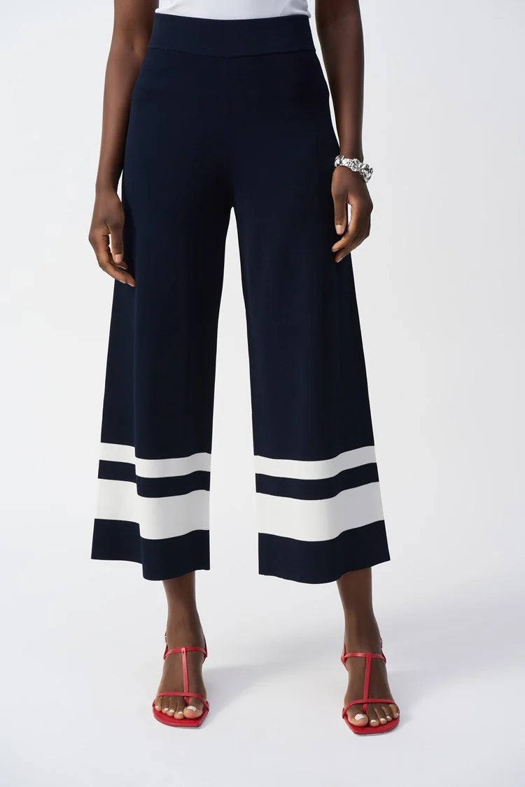 Placement Stripe Sweater Knit Culotte