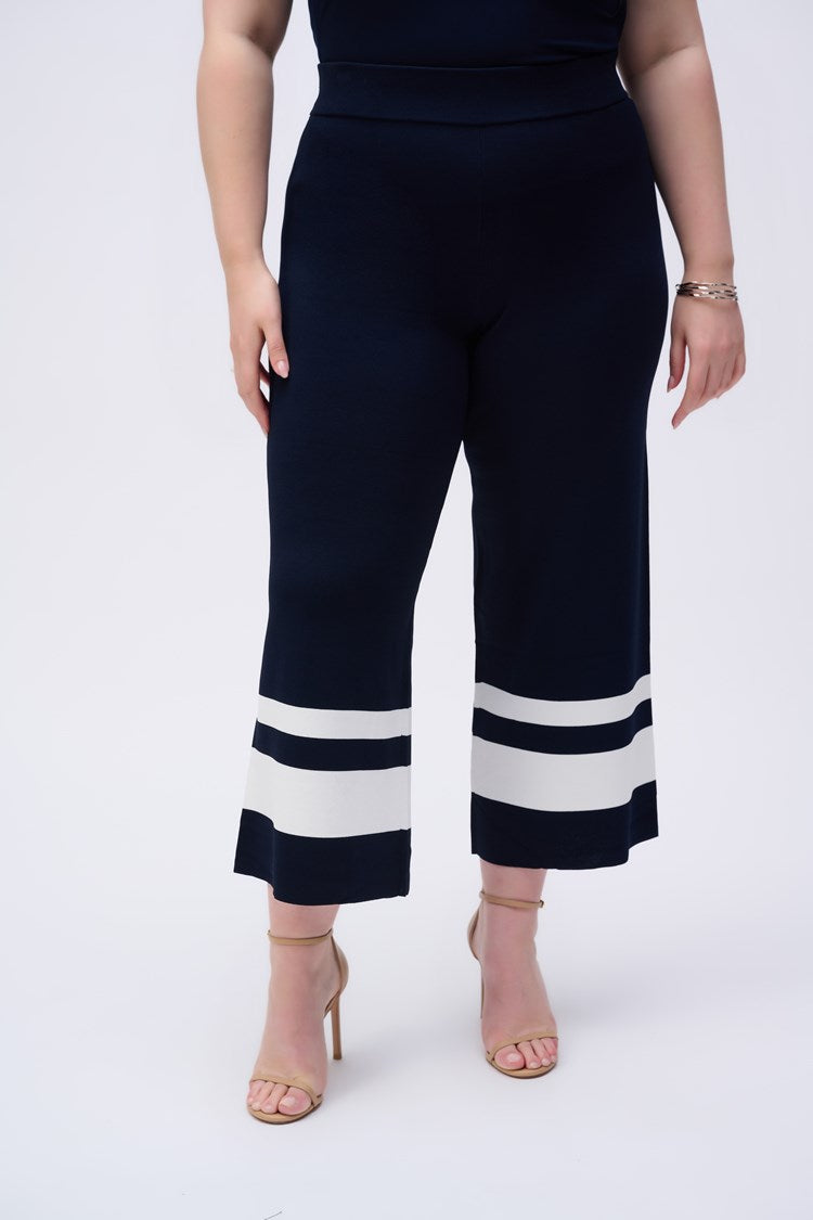 Placement Stripe Sweater Knit Culotte