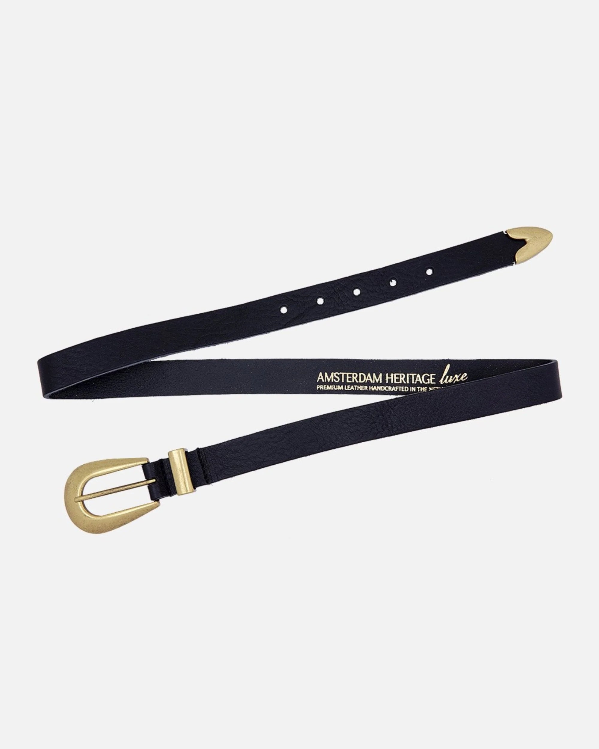 Adrie Skinny Leather Belt