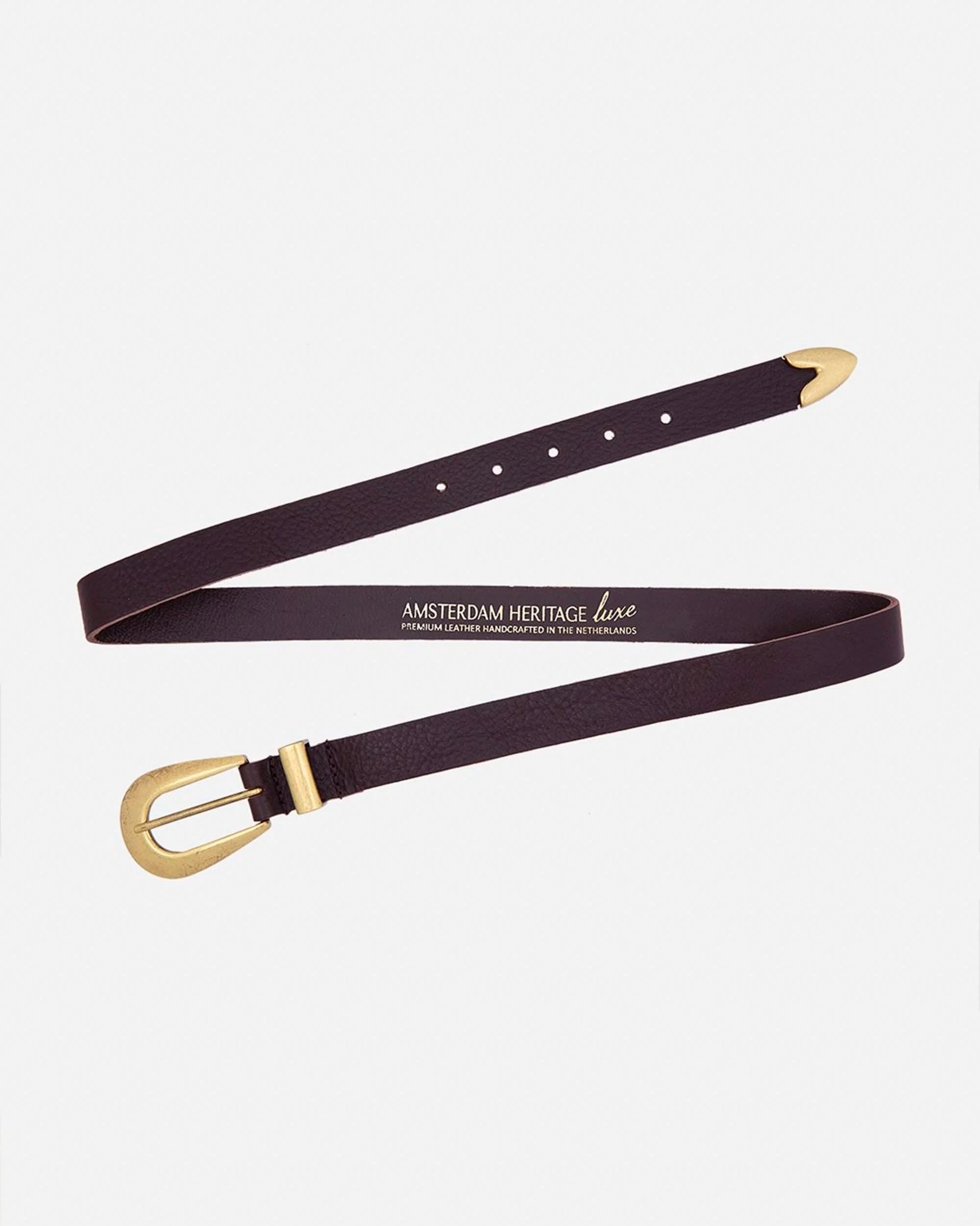Adrie Skinny Leather Belt
