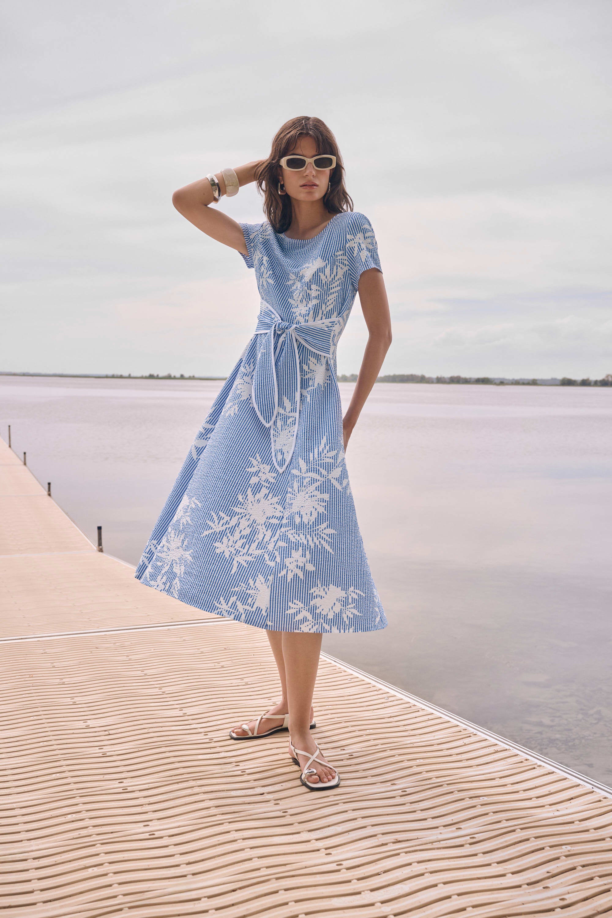 Floral Fit And Flare Dress