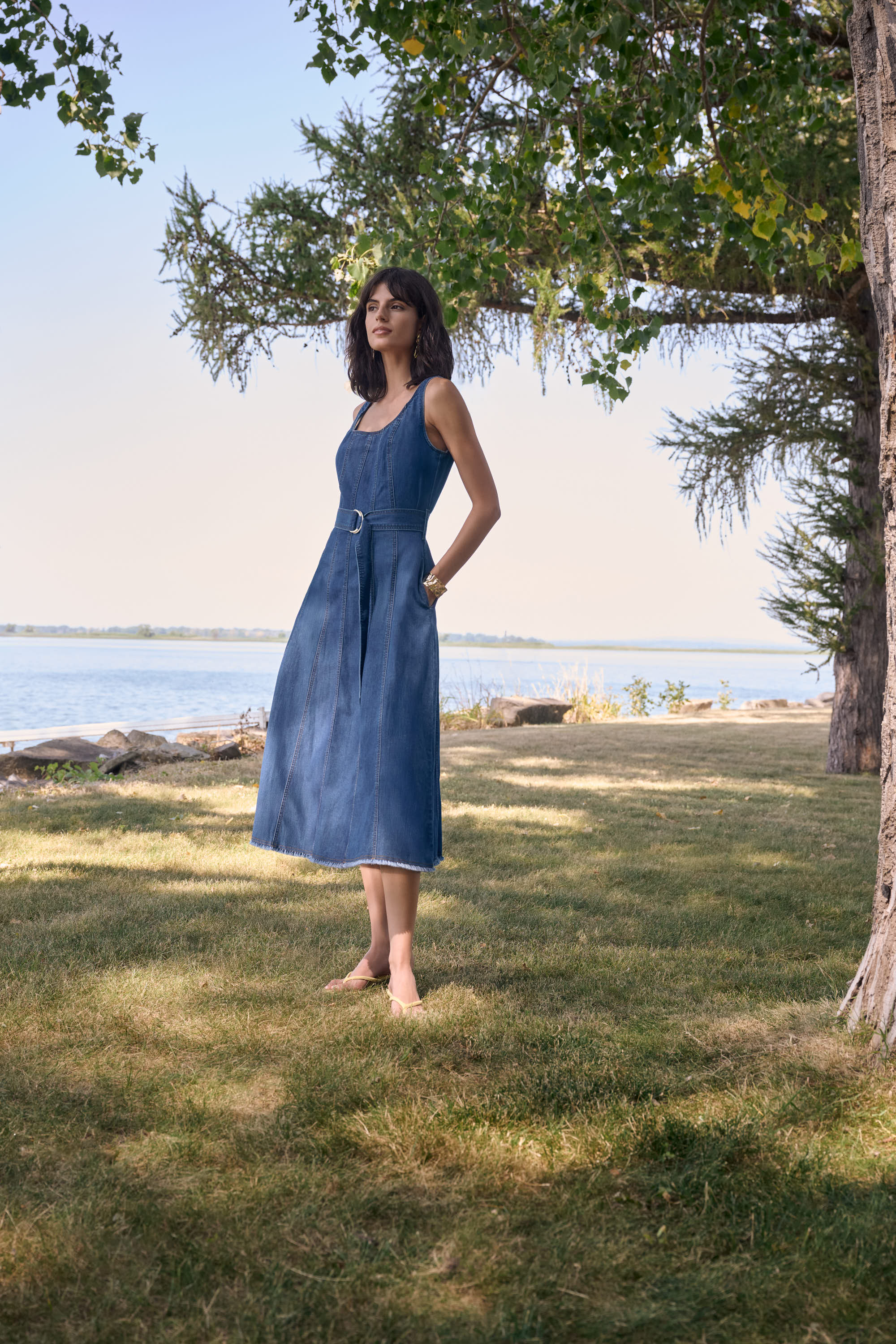 Gracie Denim Midi Dress