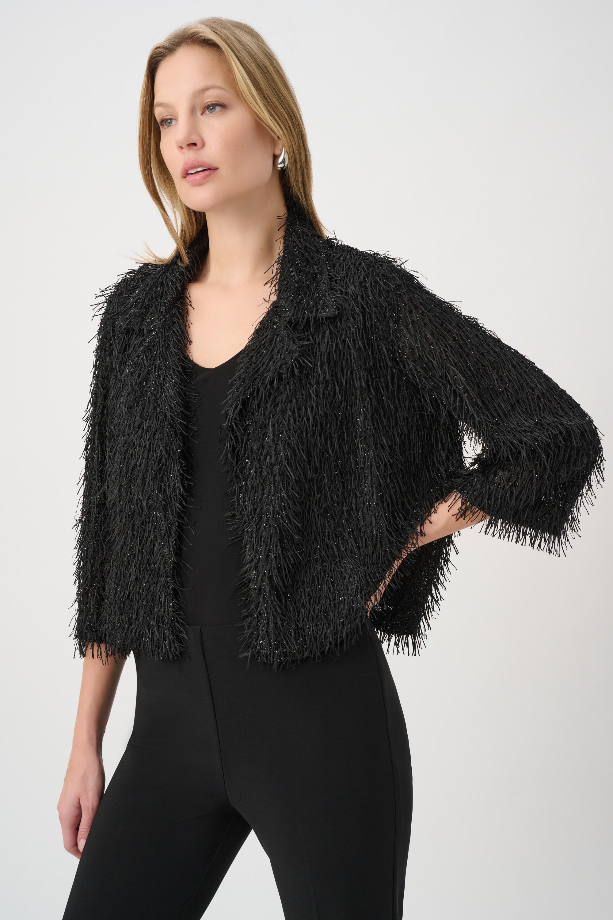 Fringed Short Blazer