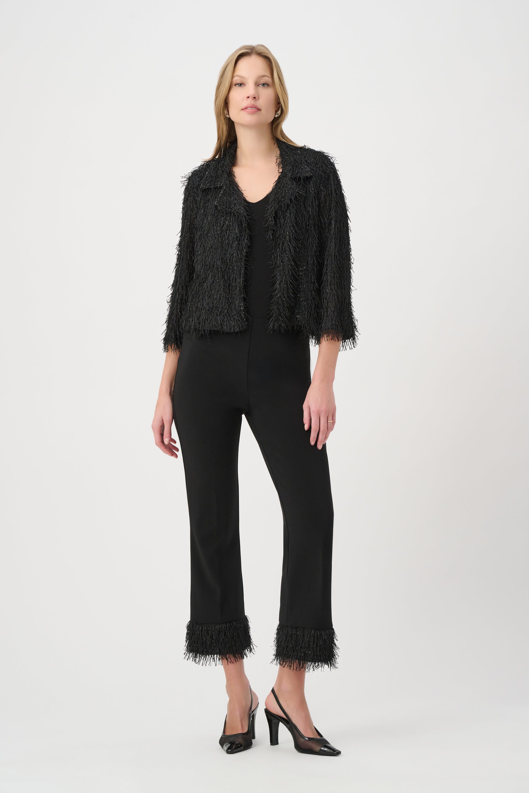 Fringed Short Blazer