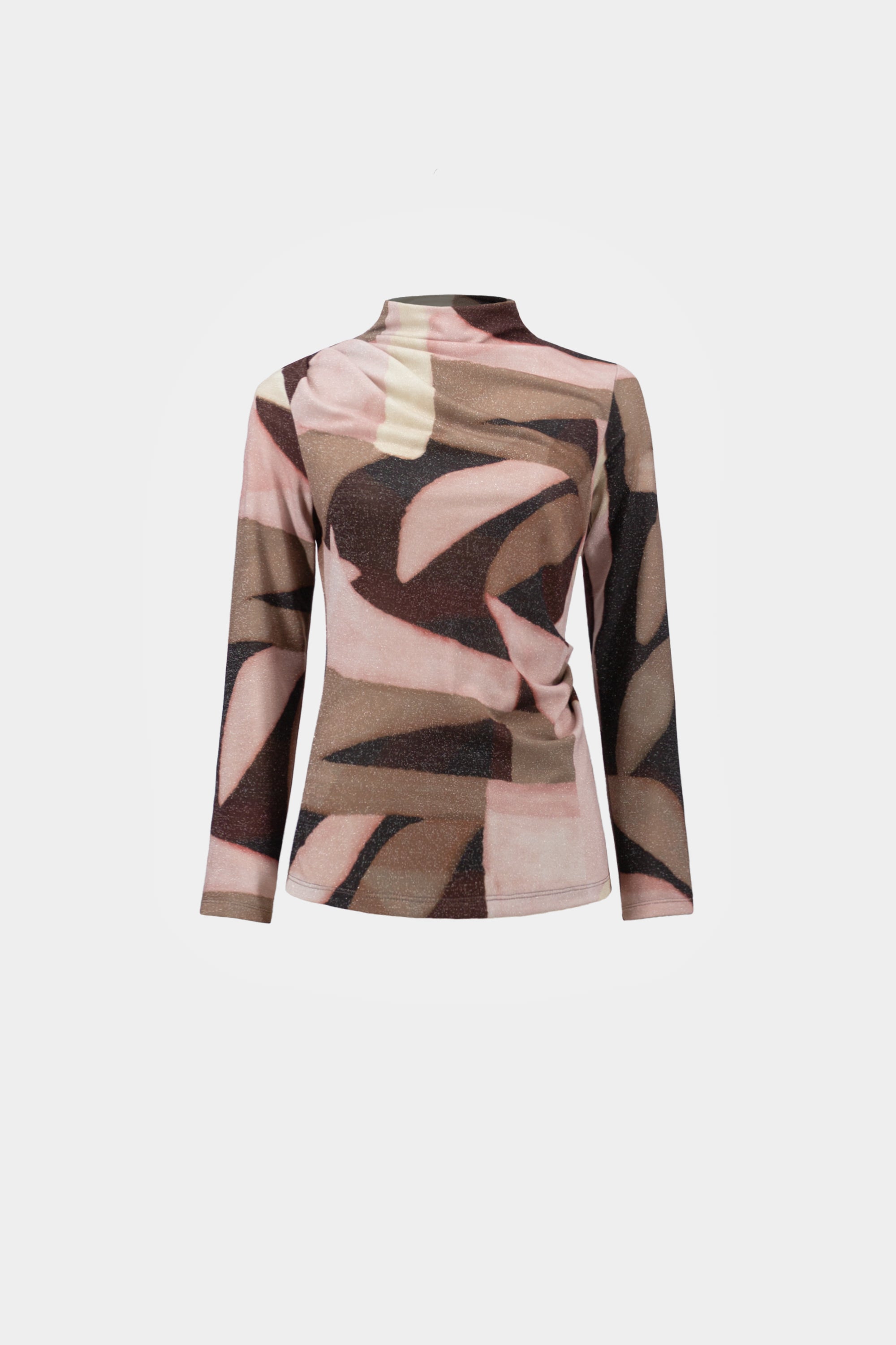 Geometric Print Lurex Sweater