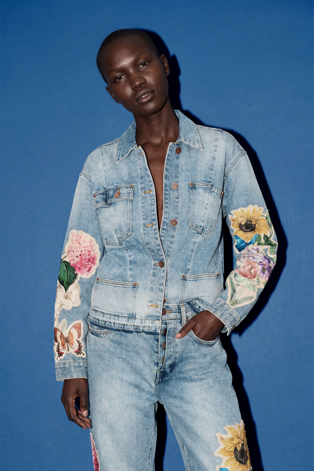 Embroidered Denim Jacket
