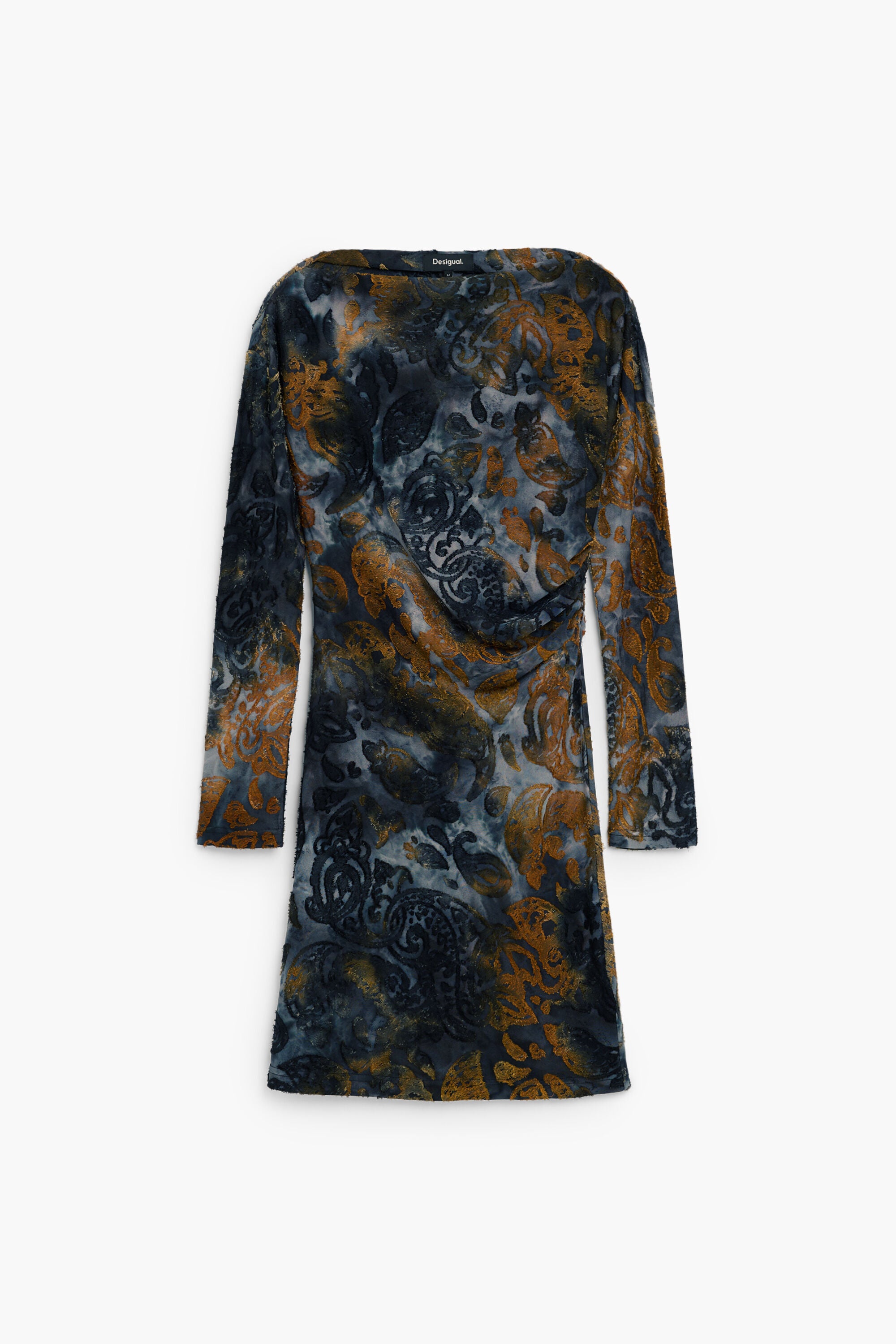 Flocked short dress