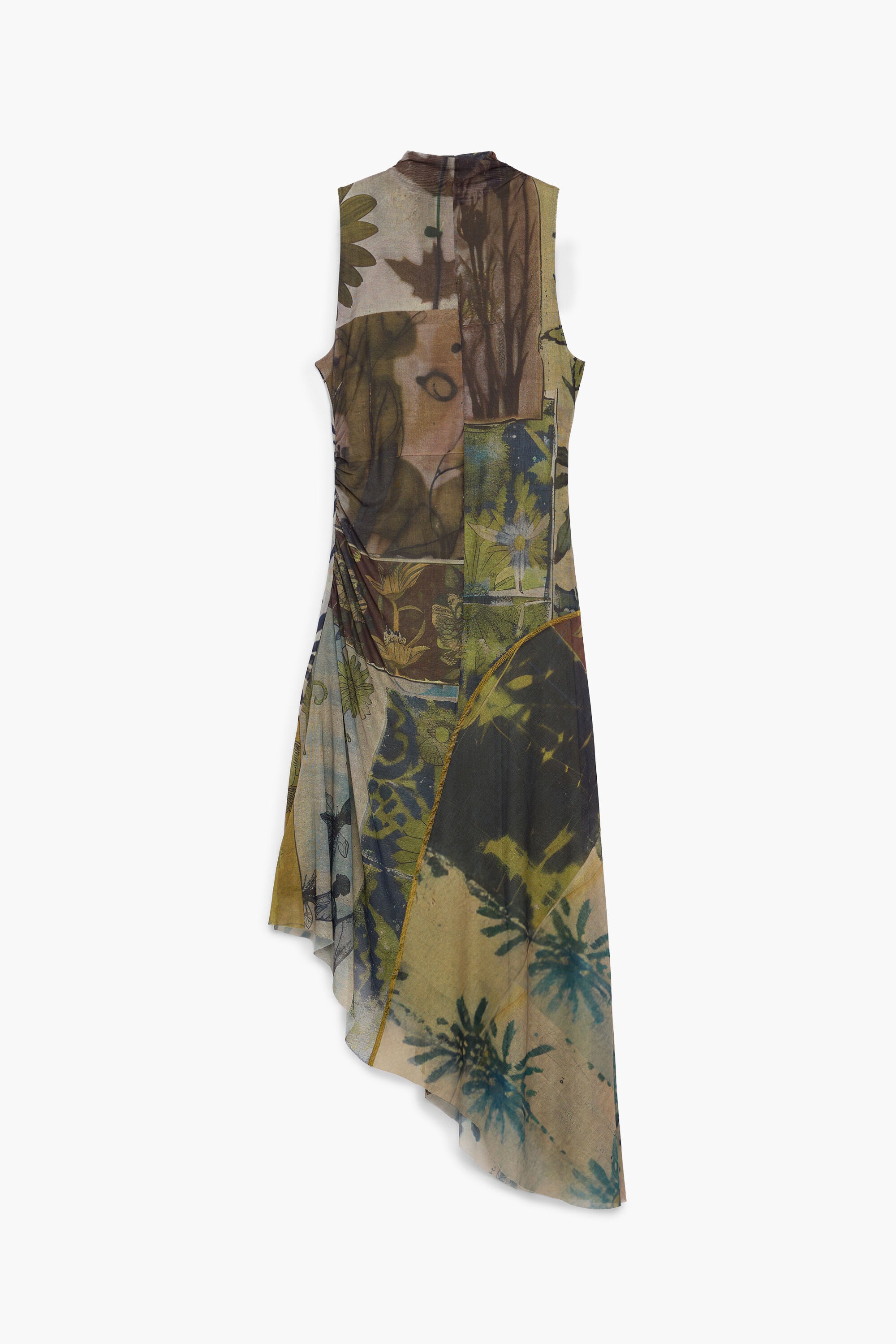 Asymmetric sleeveless dress