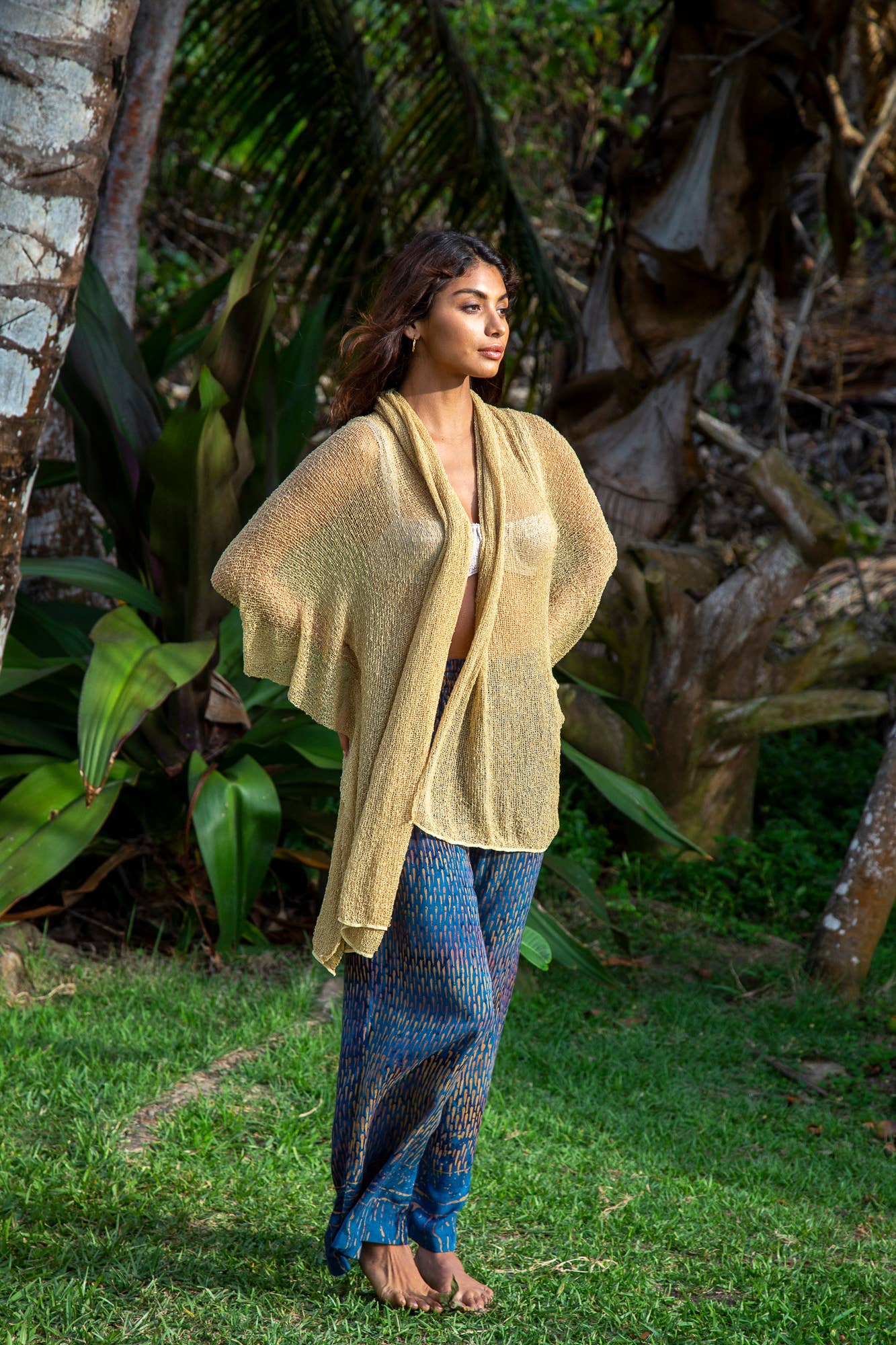 Summer Knit Long Oversized Cardigan