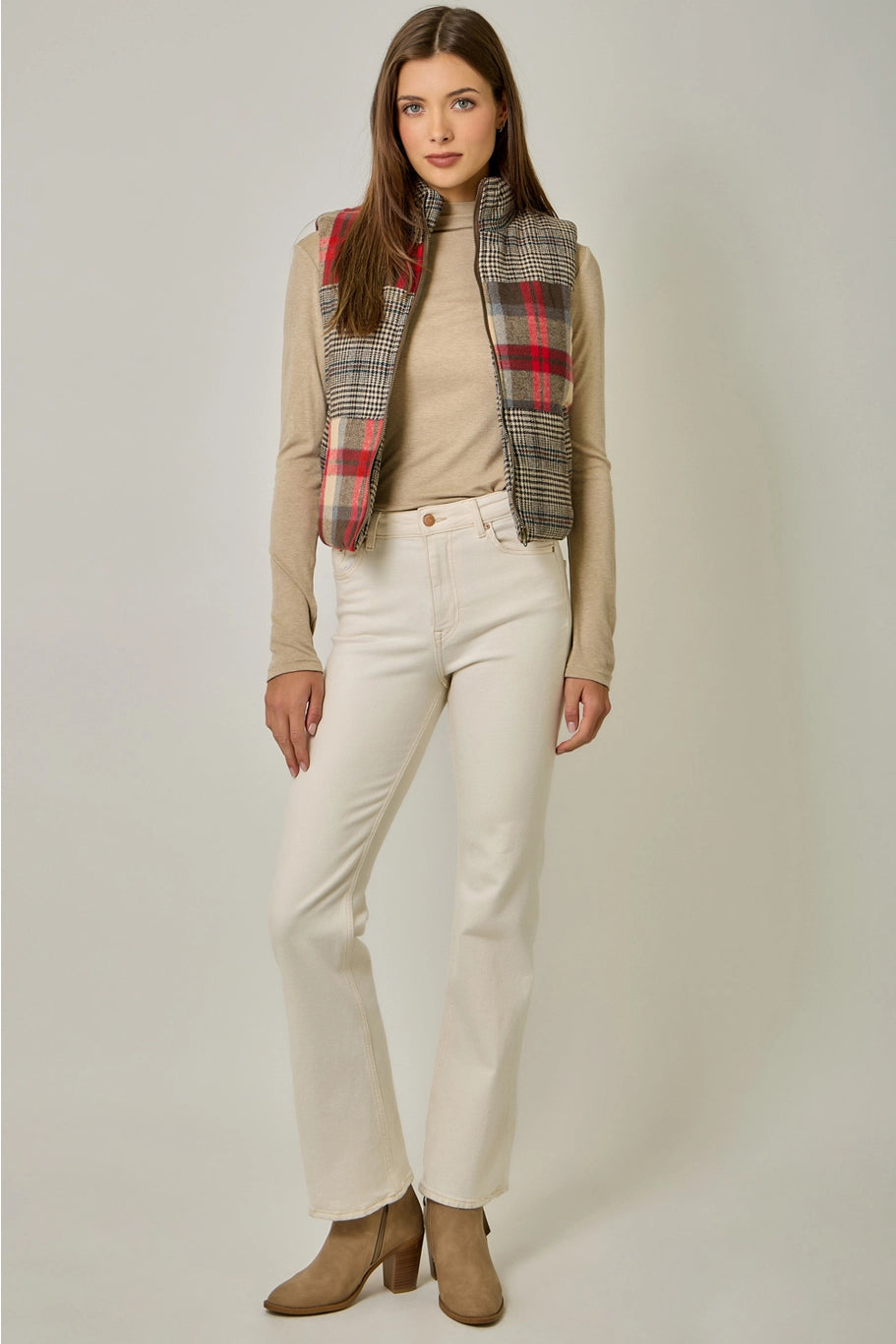 Marni Plaid Puffer Vest