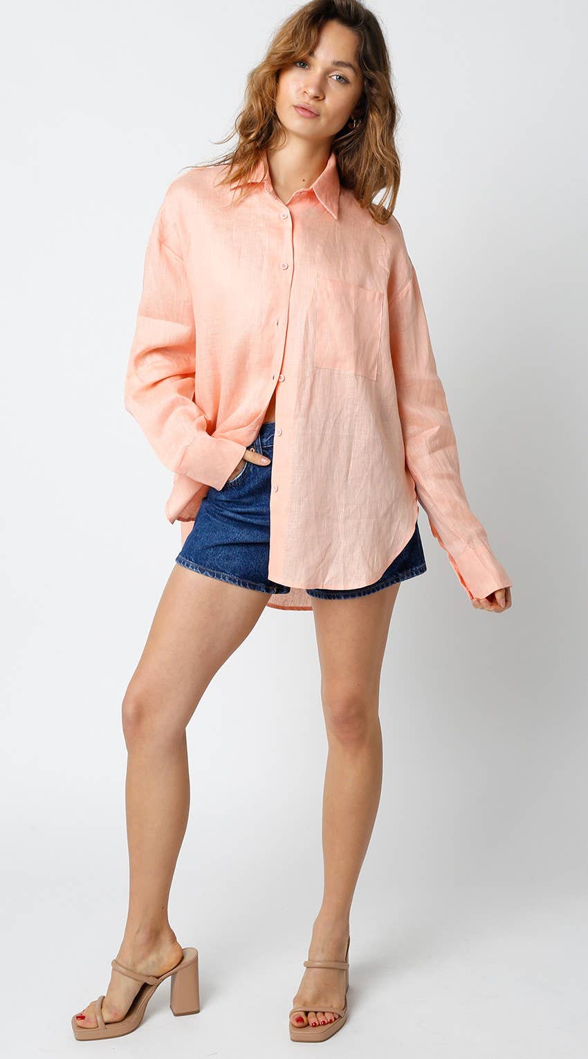 Helen Oversized Linen Shirt