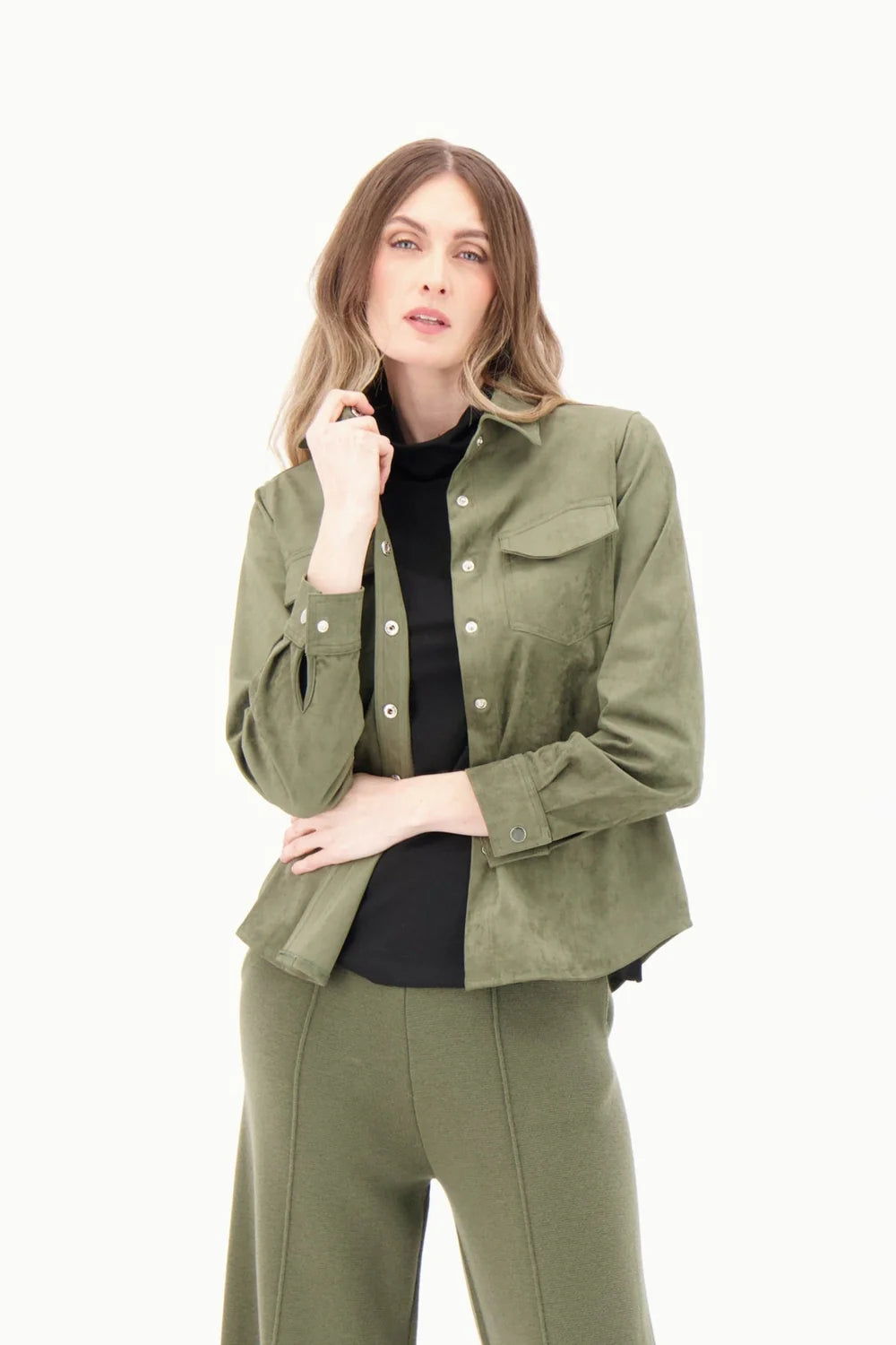 Conco Faux Suede Top