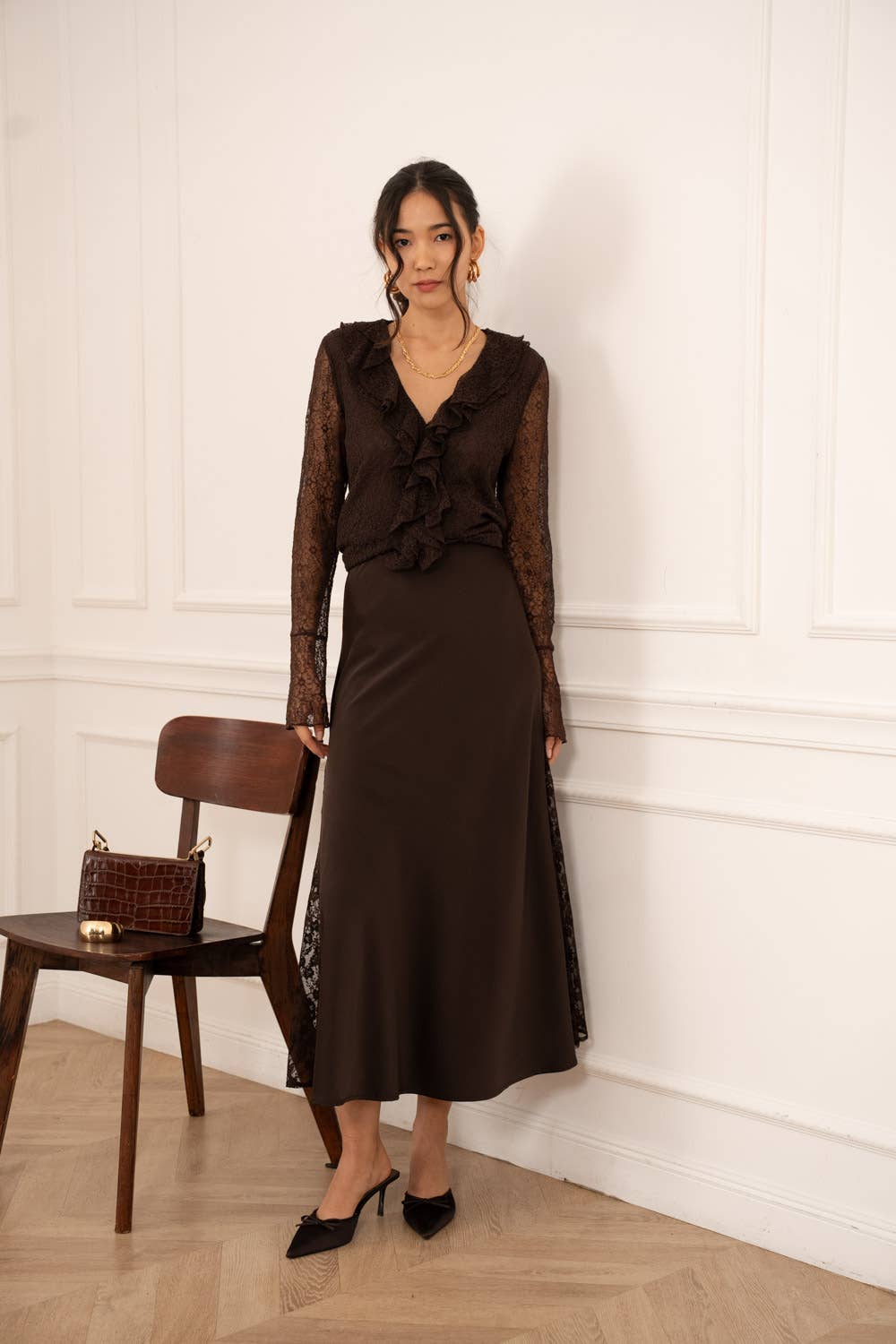 Lelia Satin Skirt