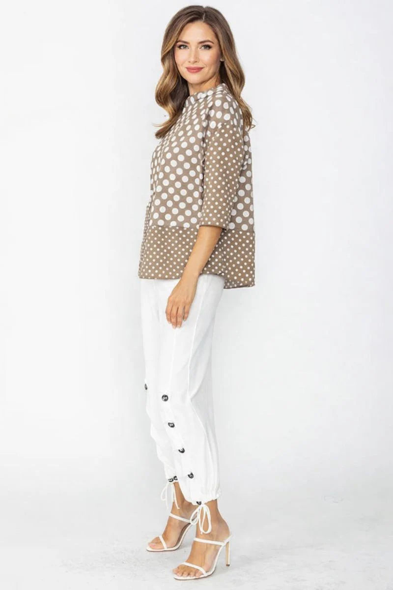 Diana Dot Print Top