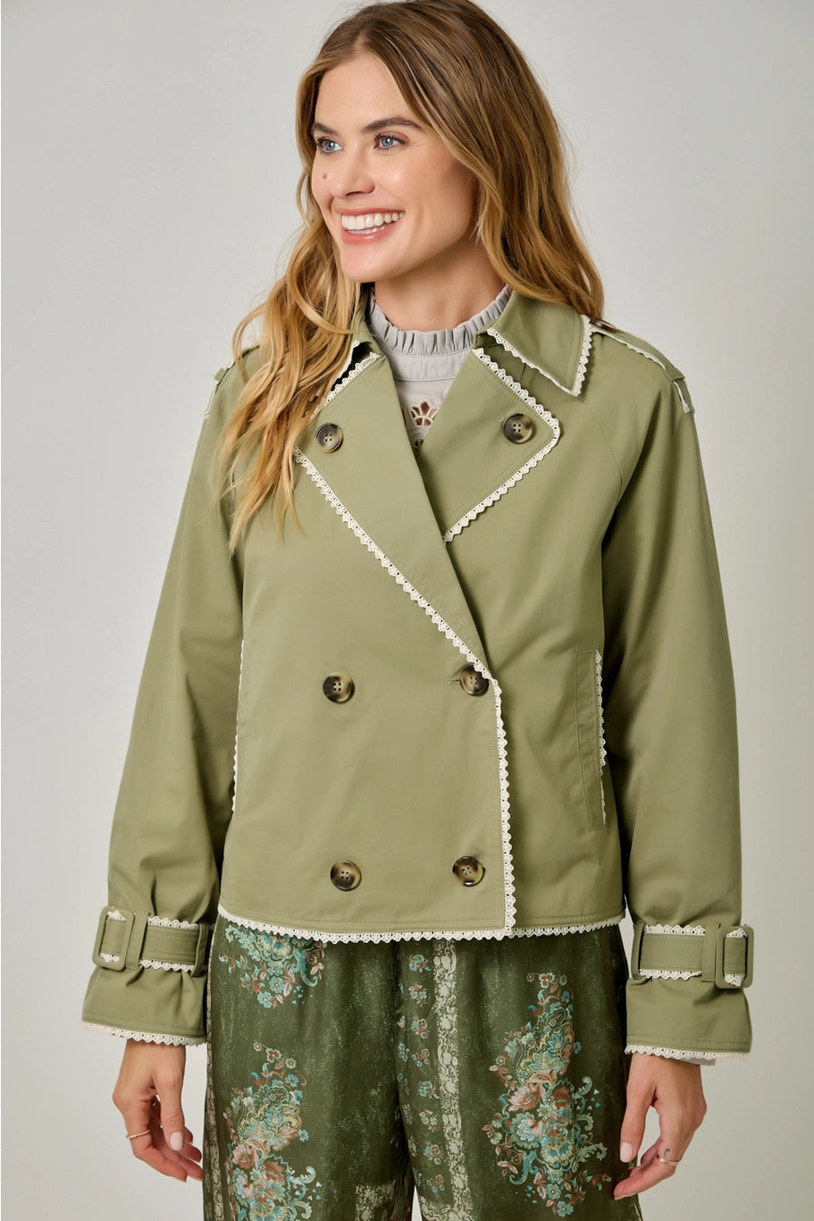 Lisa Half Length Trench Coat