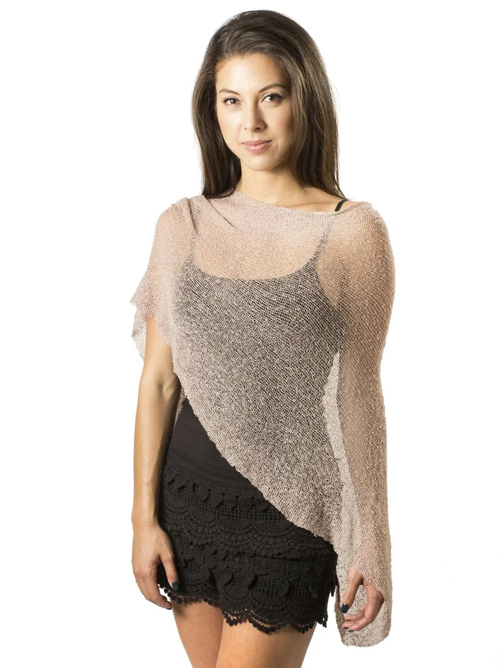 Sheer Shrug Knit Poncho
