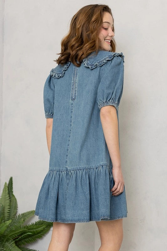 Denim Babydoll Dress