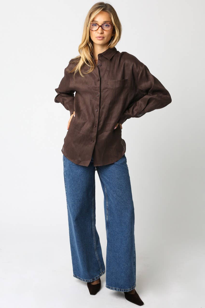 Helen Oversized Linen Shirt