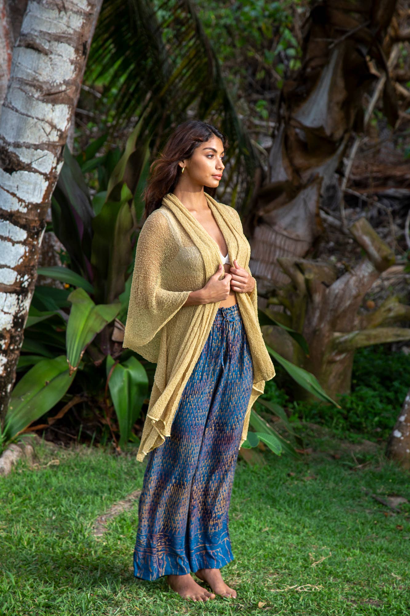 Summer Knit Long Oversized Cardigan