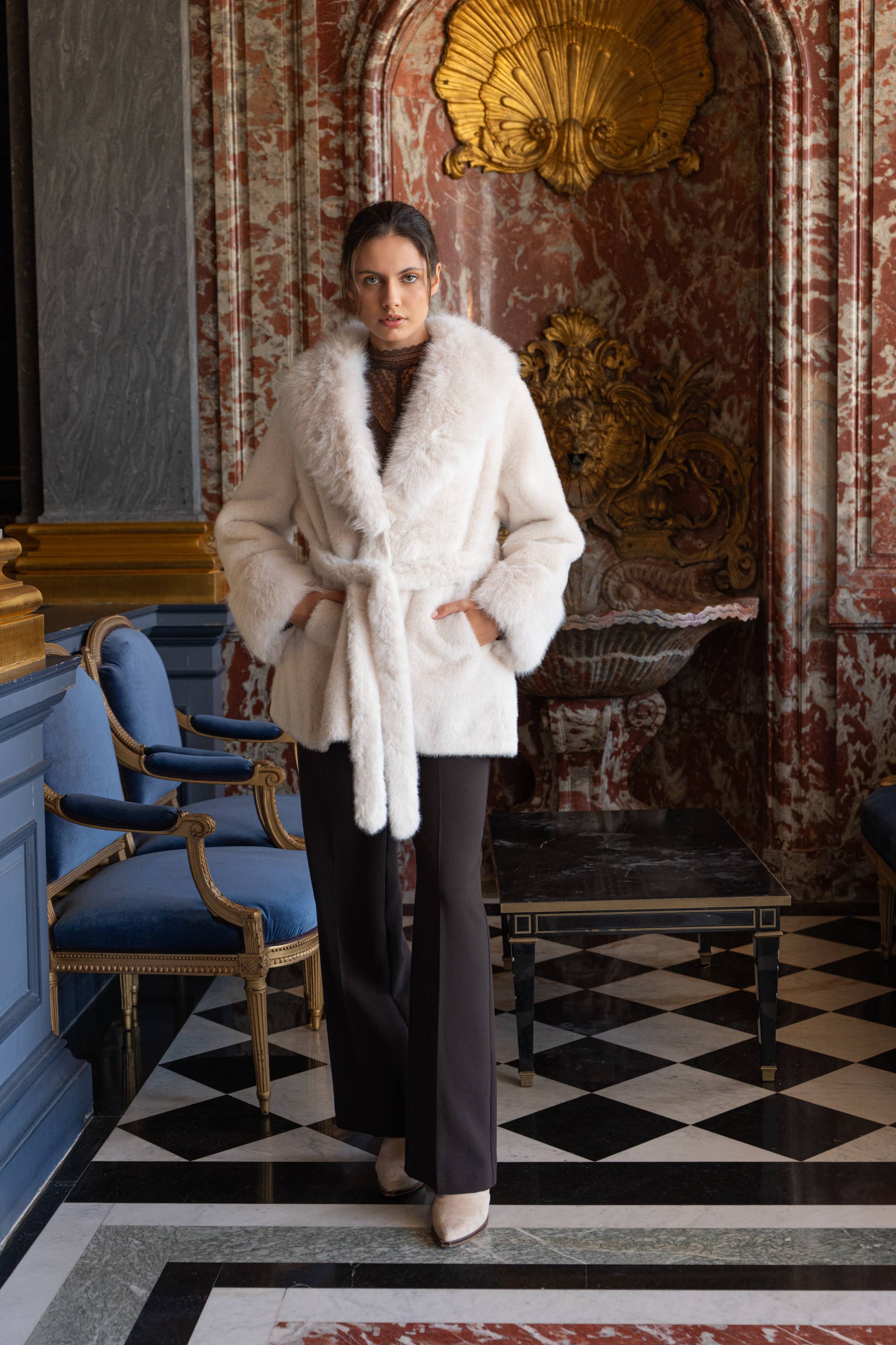 Marian Faux Fur Coat