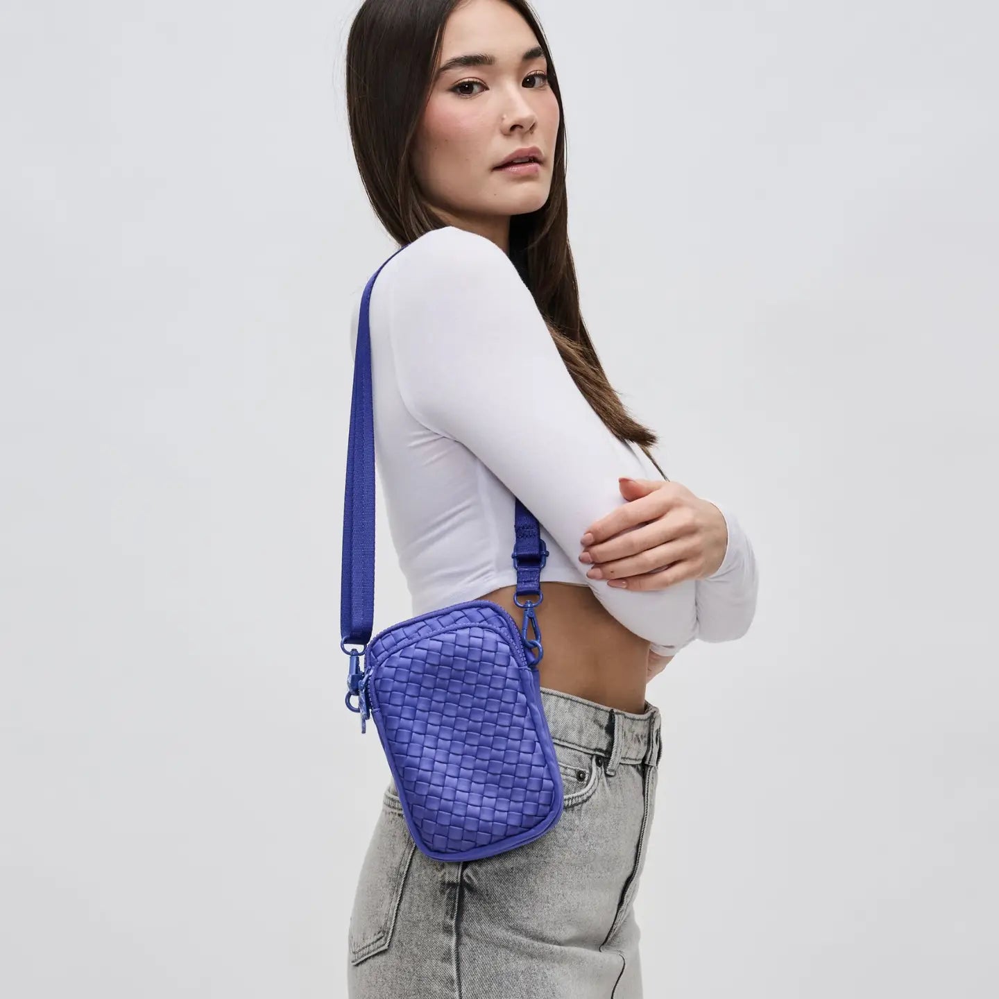 Kelly Woven Neoprene Crossbody