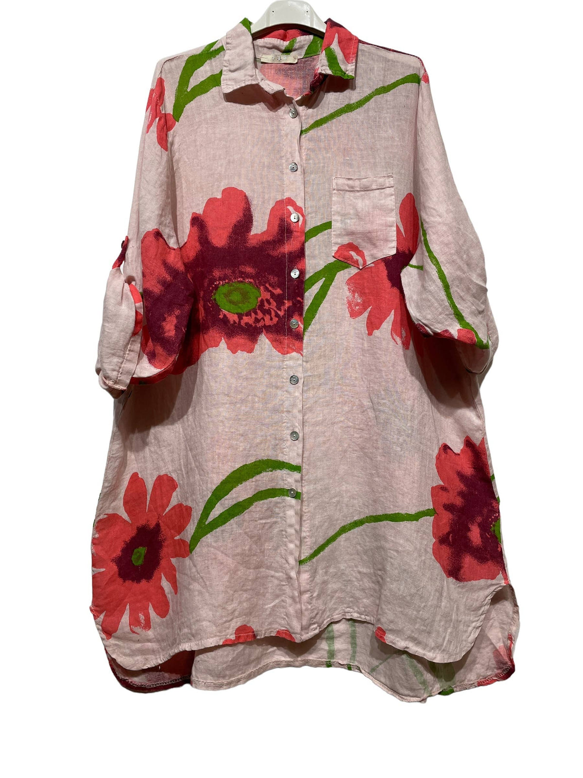 FLORAL LINEN SHIRT