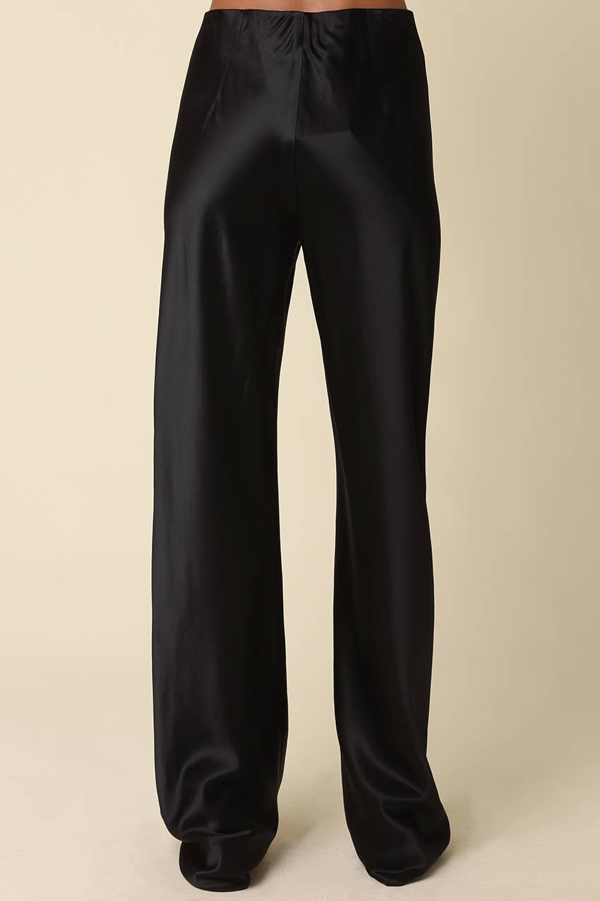 Birian Satin Wide Leg Pants