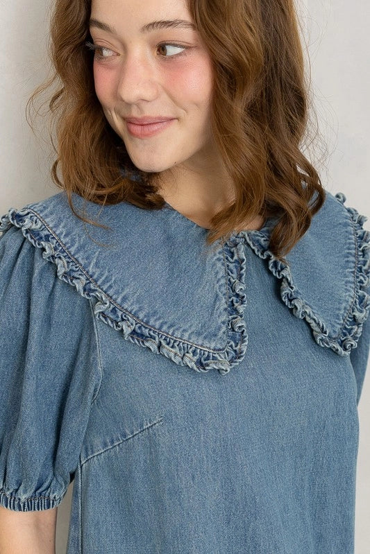 Denim Babydoll Dress