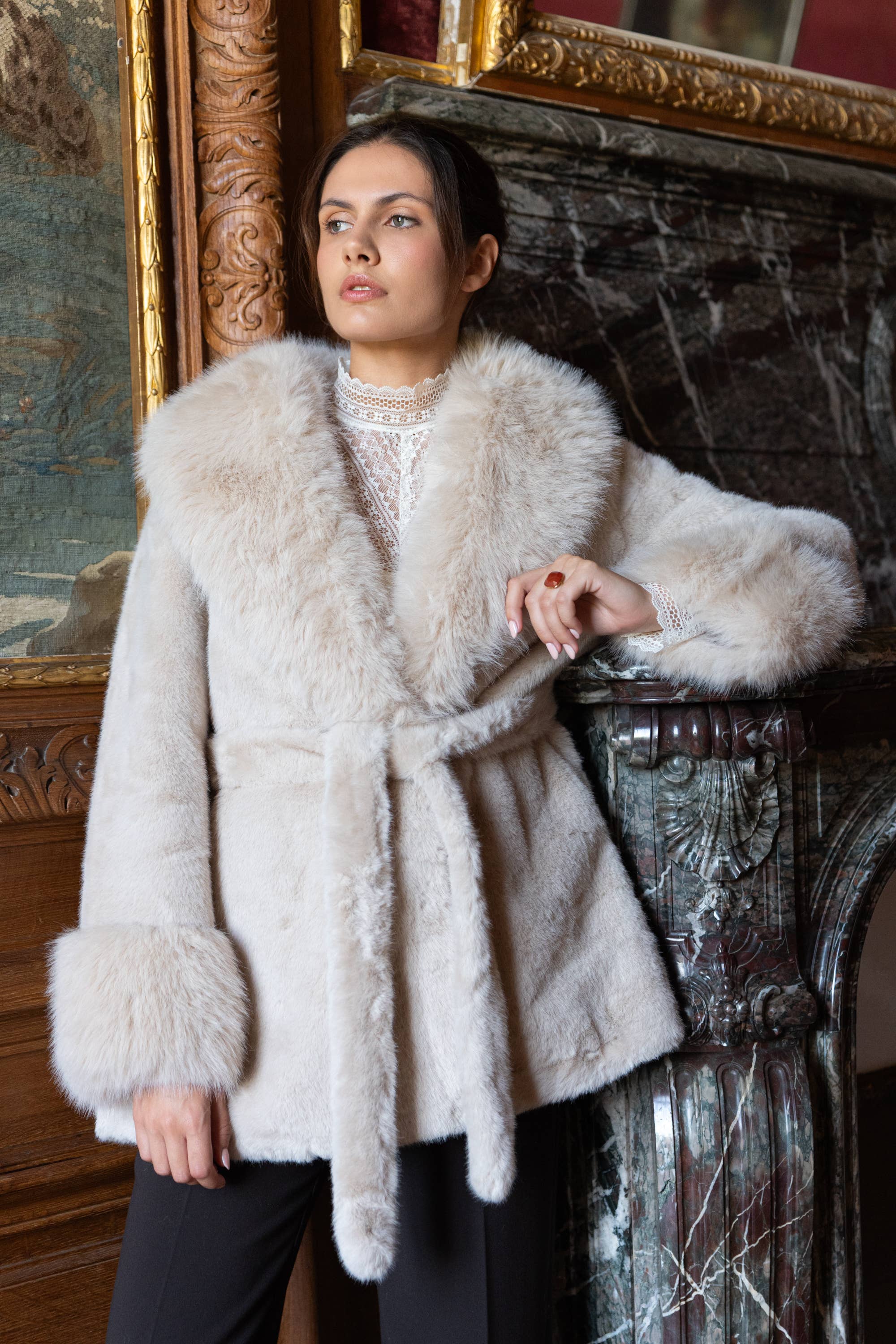 Marian Faux Fur Coat