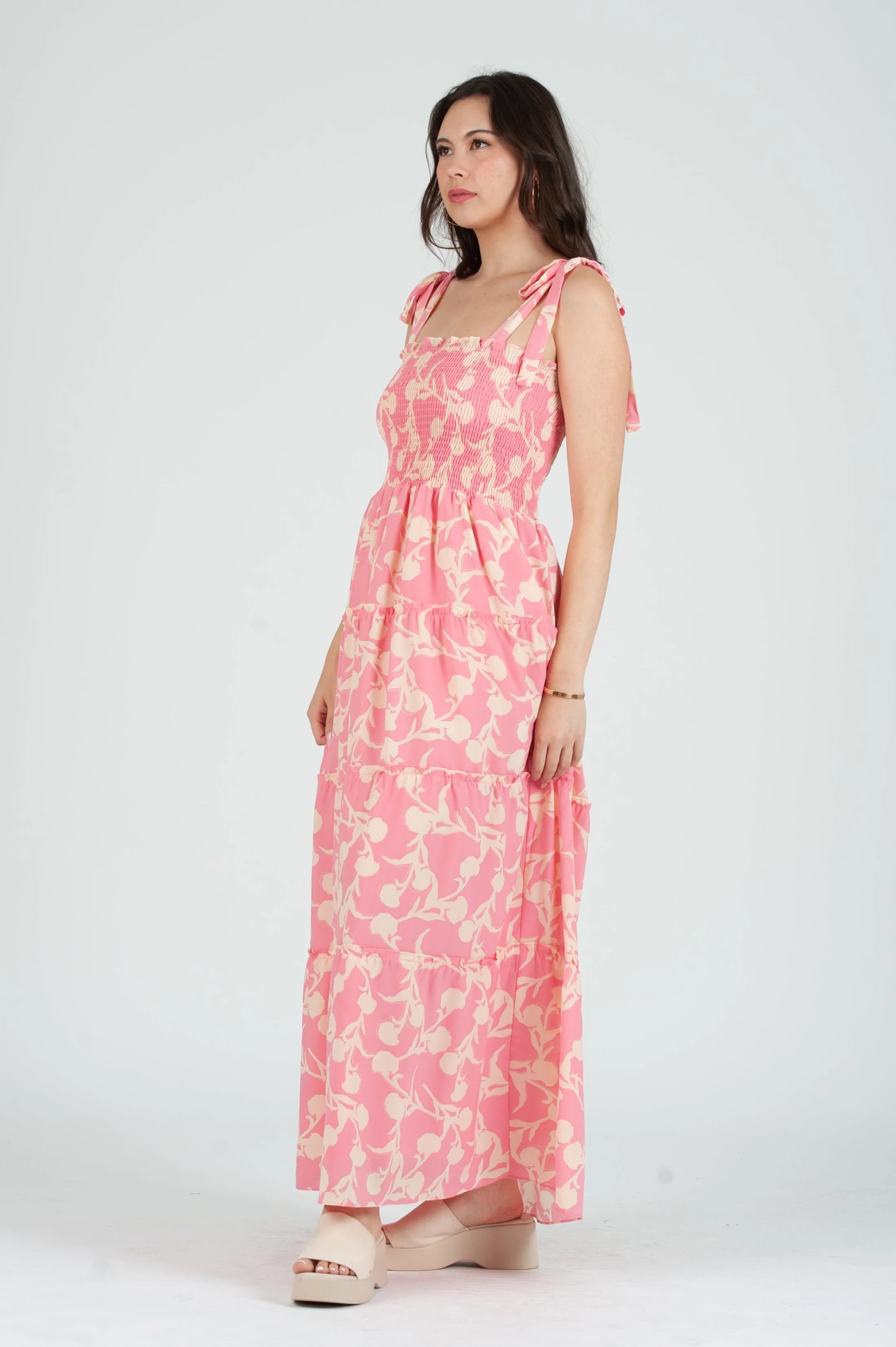 Smocked Tiered Maxi Dress