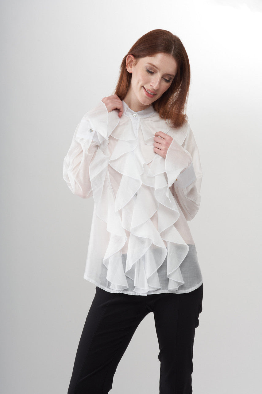 Rosey Ruffle Shirt