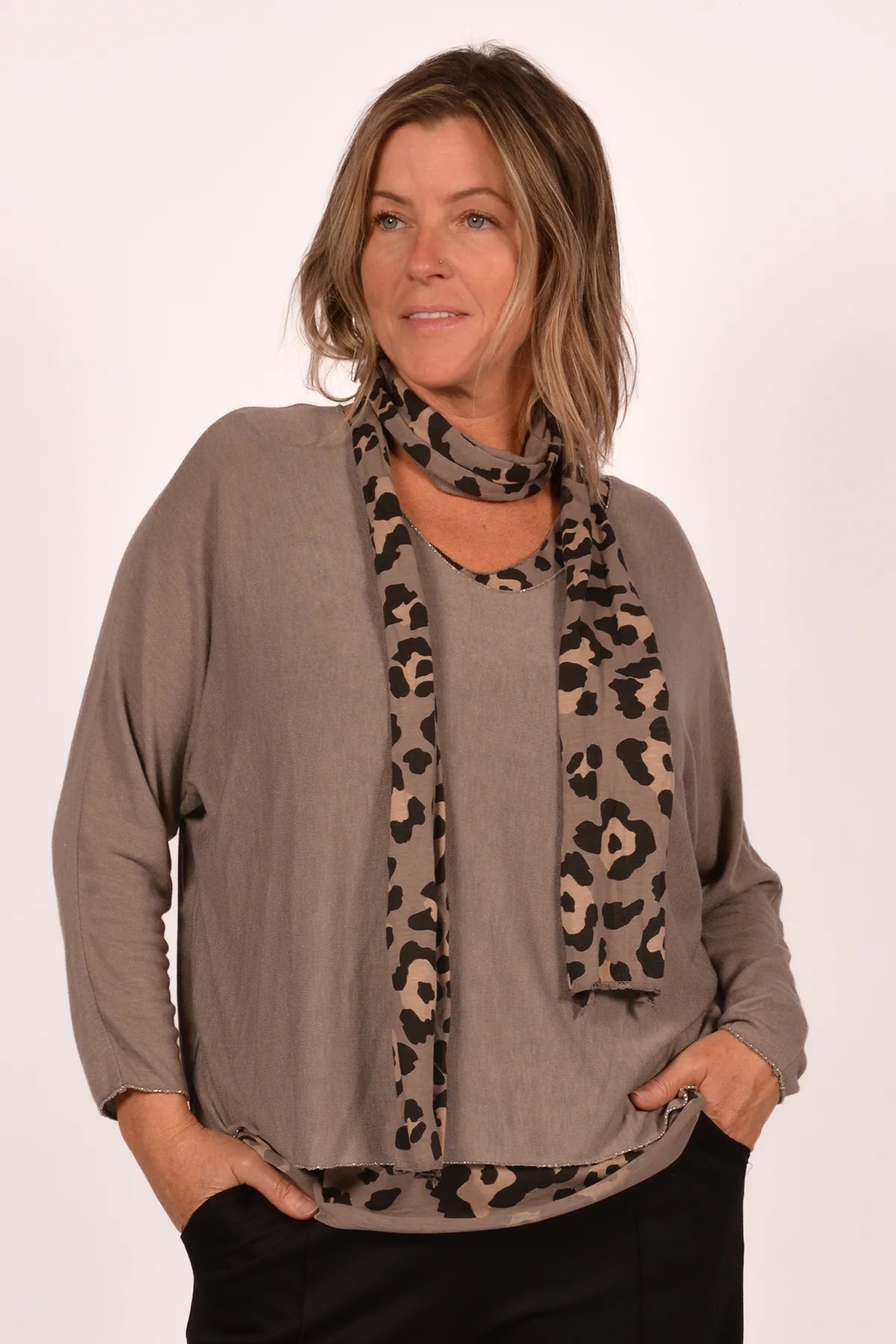 Tara Leopard Print Top