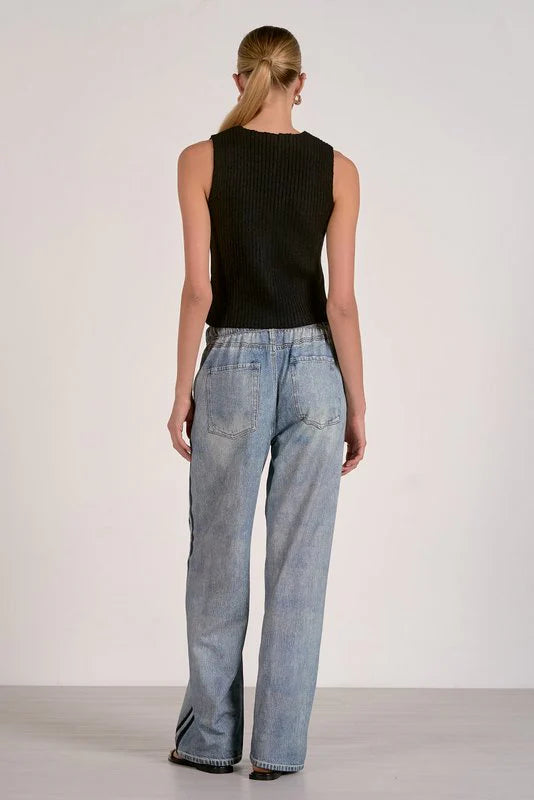 July Denim Track Sweatpants