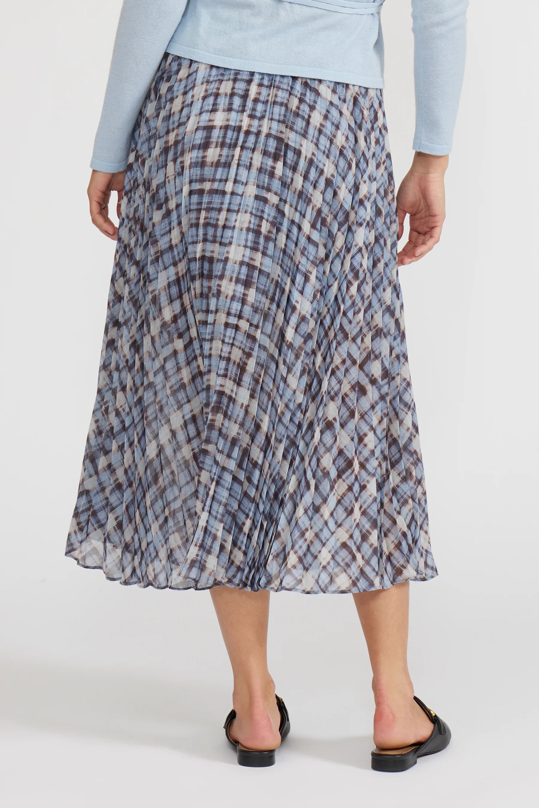 Talia Pleated Midi Skirt