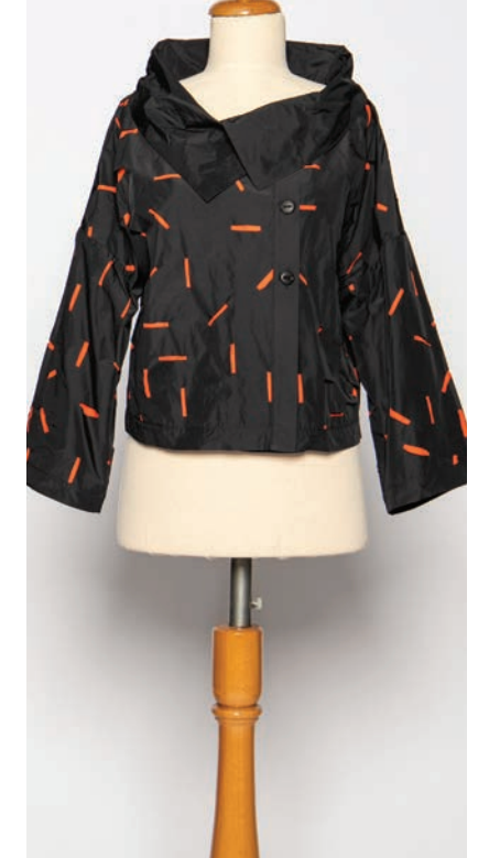 Black and Orange Comfort Style Jacket