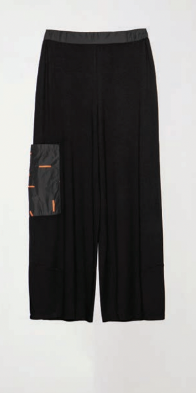 Black and Orange Comfort Style Pants