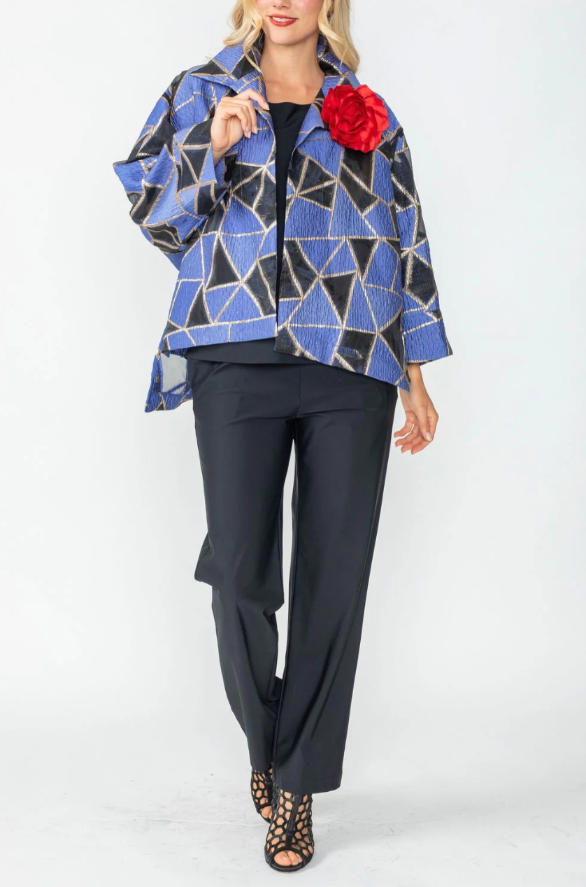 Marlyn Geo High Low Cardigan Jacket