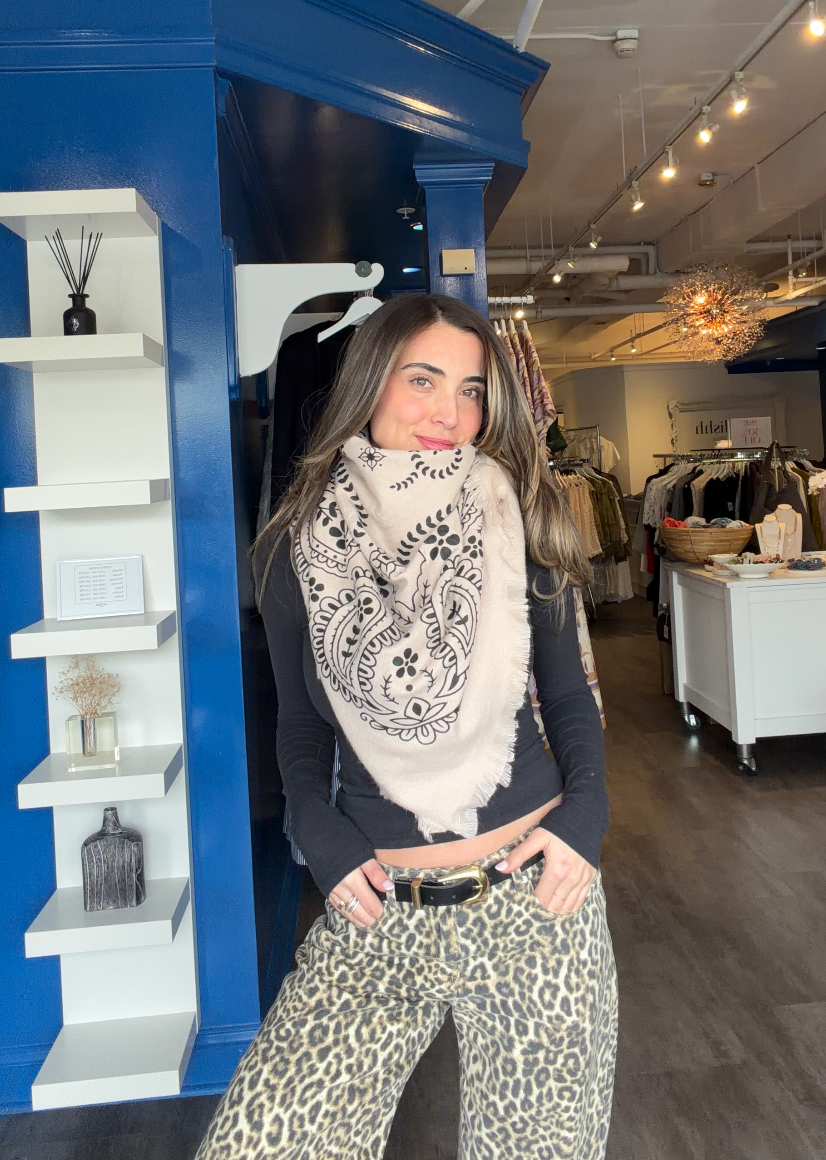 Scarves with Bandana Patterns