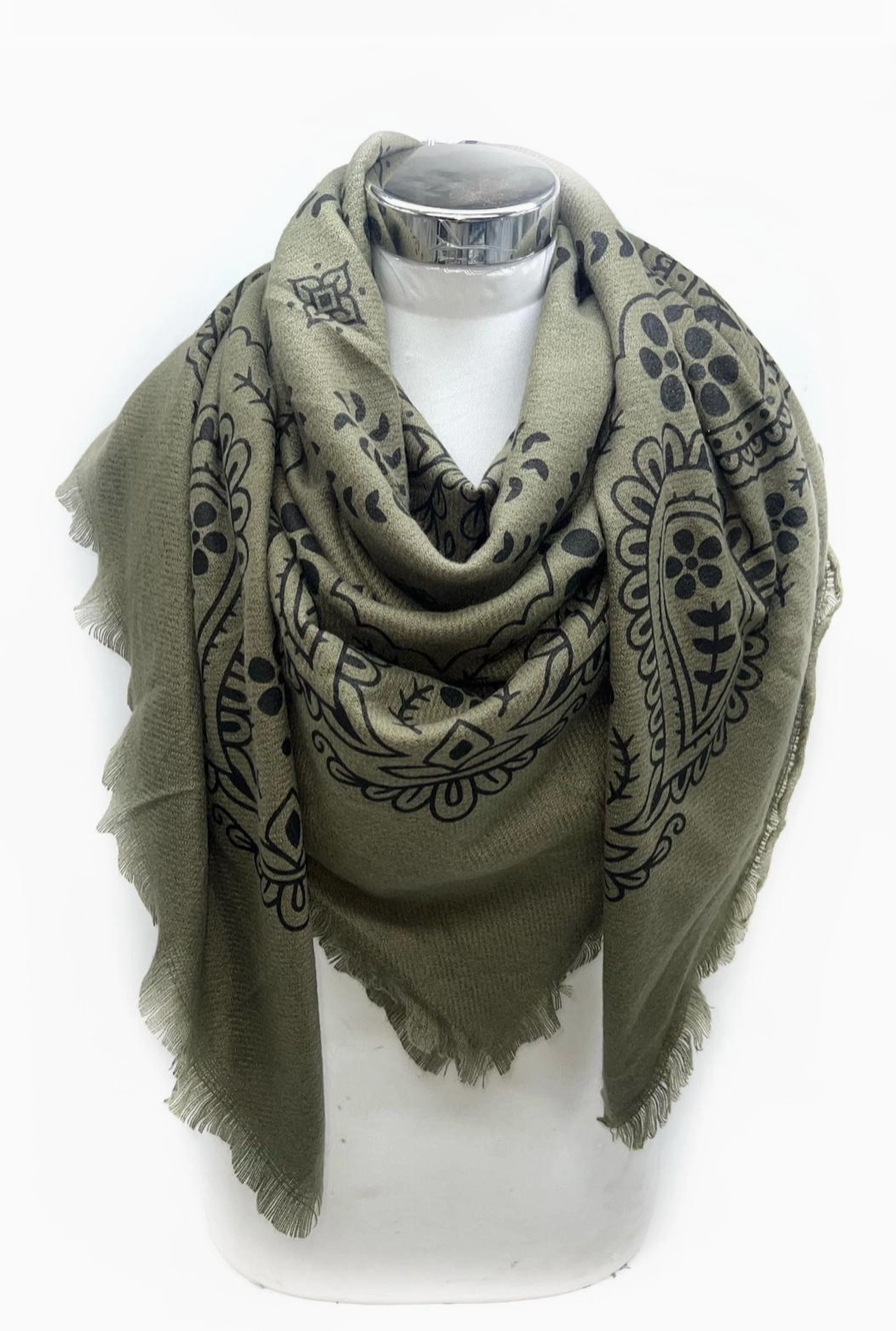 Scarves with Bandana Patterns