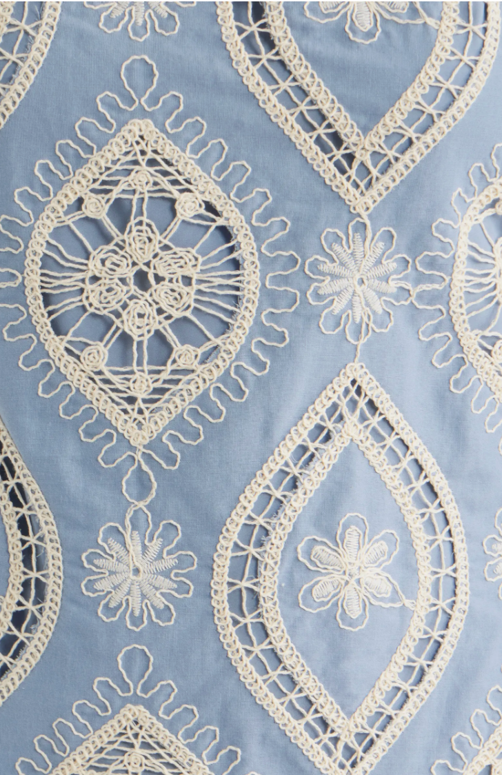 Embroidered Cotton Minidress