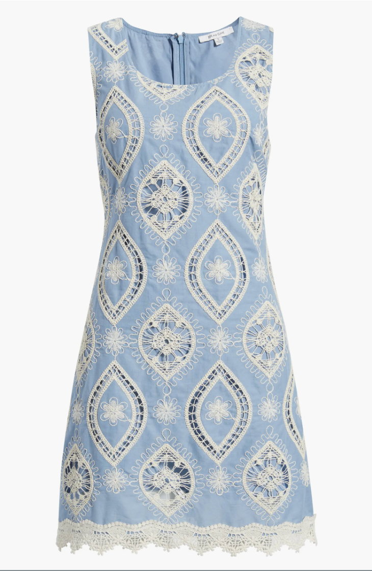 Embroidered Cotton Minidress