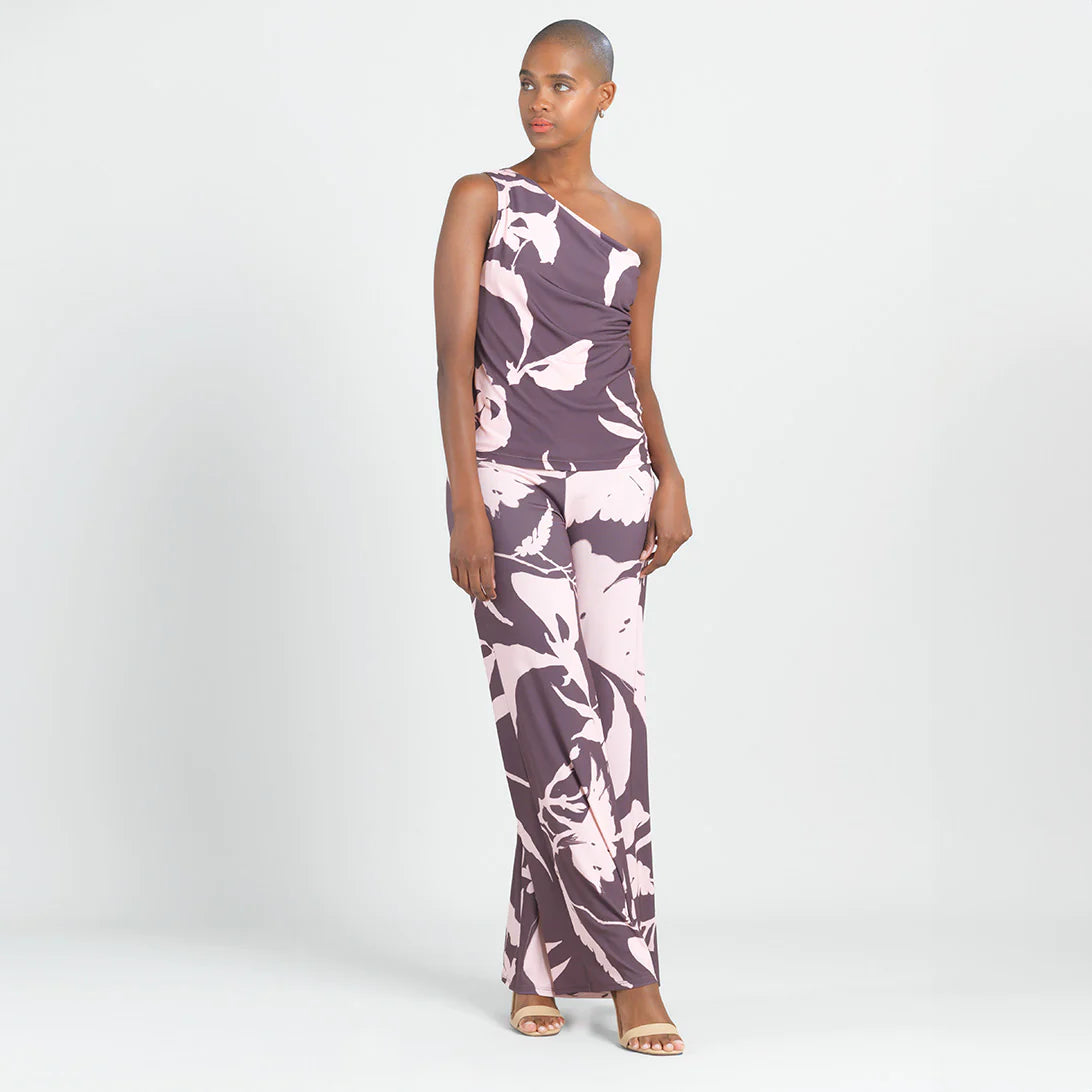 One Shoulder Top - Floral Stem